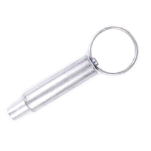 1/2" Galvanized Spring Latch with Key Ring