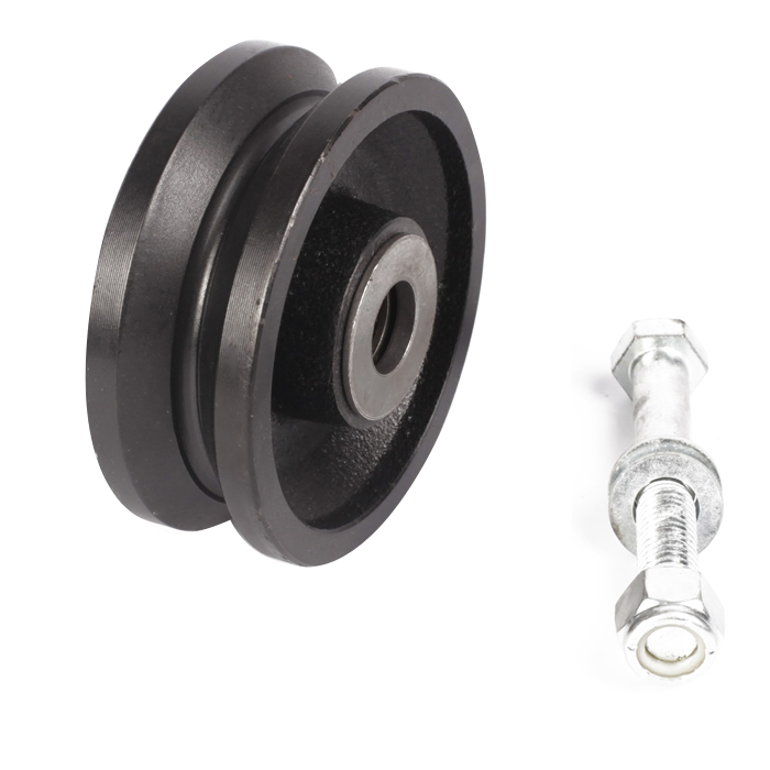 Cast Iron V Groove Wheel with Grease Zert for Sliding Door 