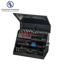26'' heavy duty portable steel tool box with black coated finish 