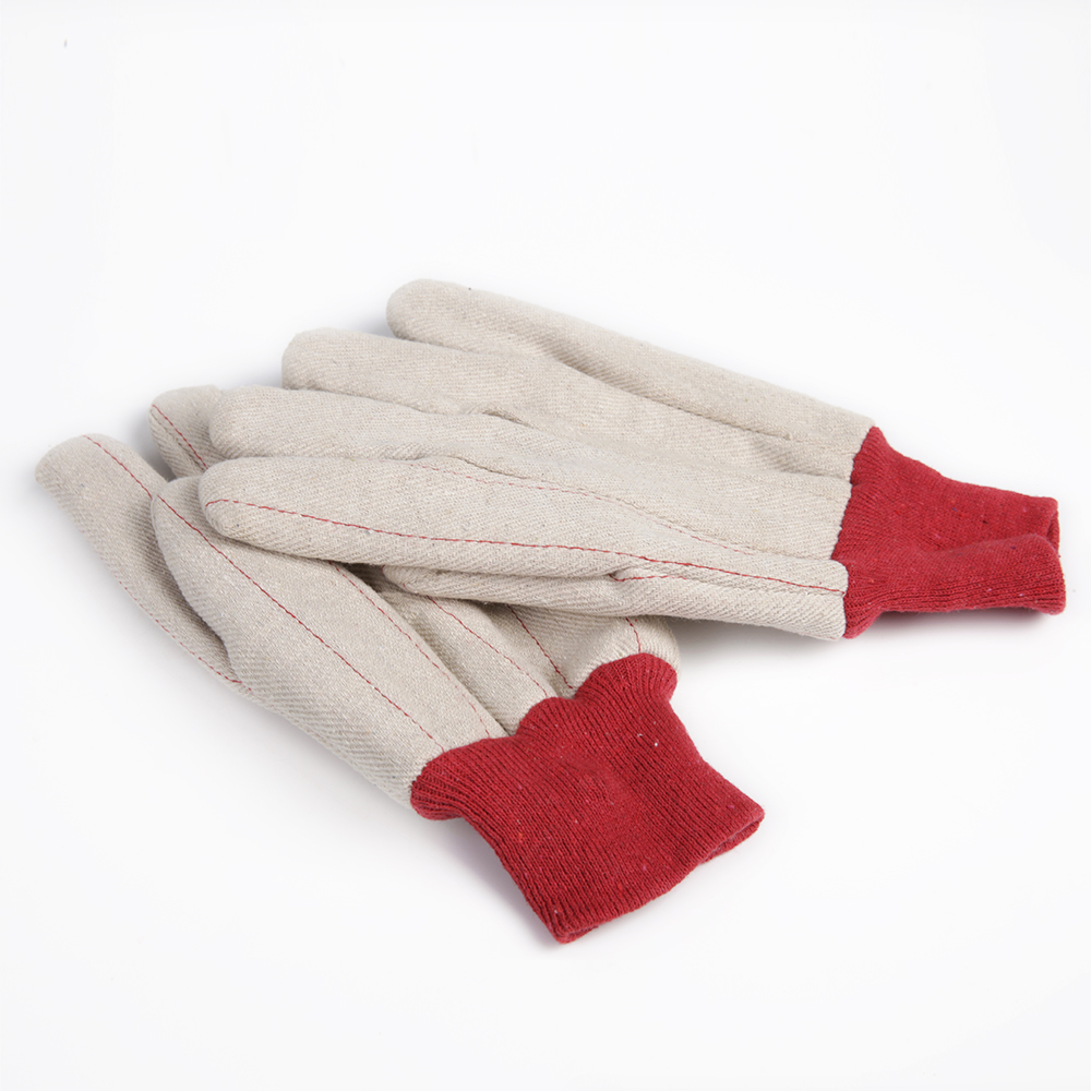 White And Red Oil Field Double Palm 18 Oz Gloves