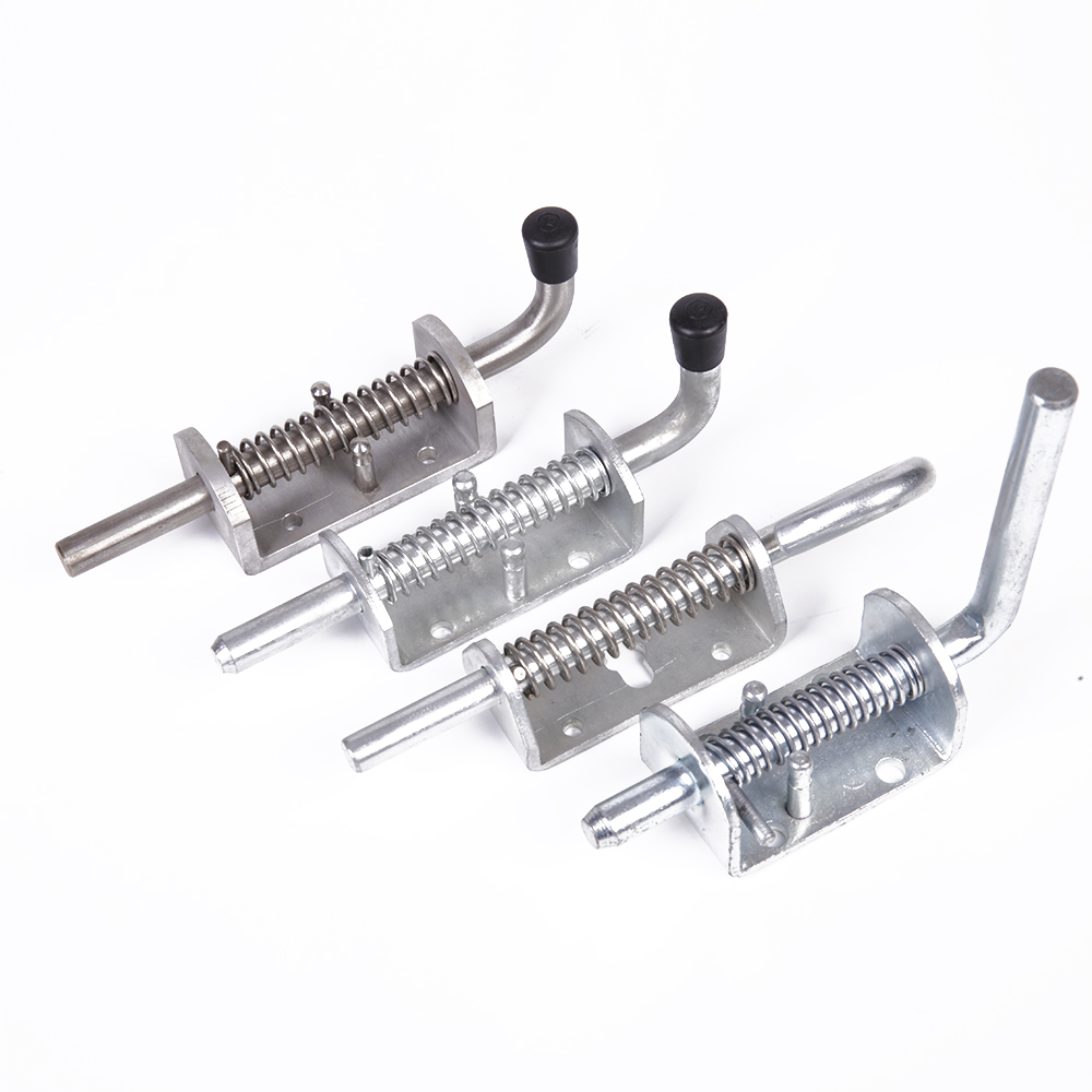 Zinc Plated Spring-Loaded Latch with 7/16" Pin