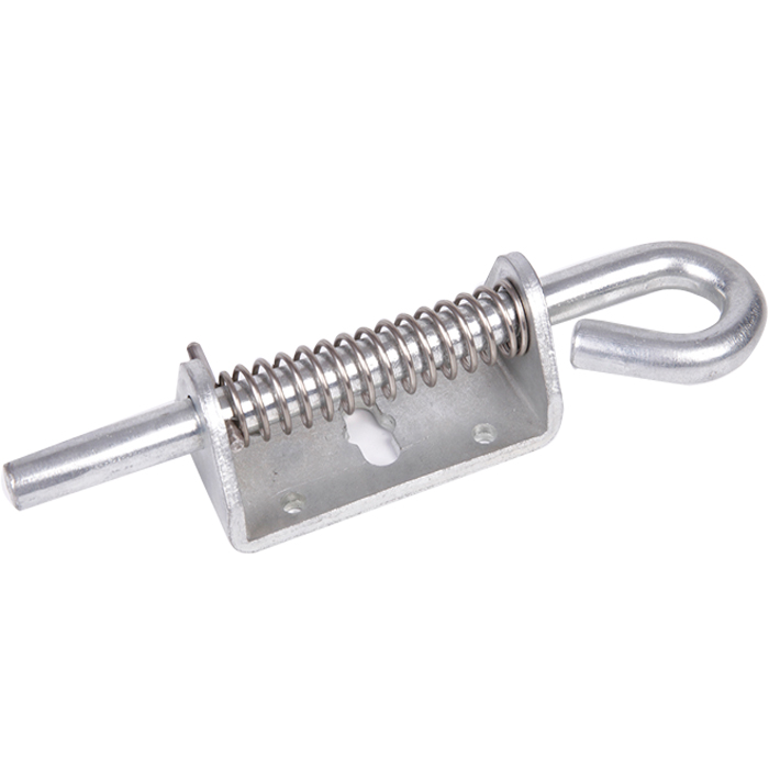 Zinc Plated Spring-Loaded Latch with 7/16" Pin