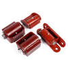 Red Coated Primed Round Mount Gate Hinges