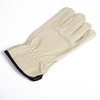 White Soft Pigskin Leather Driving Gloves